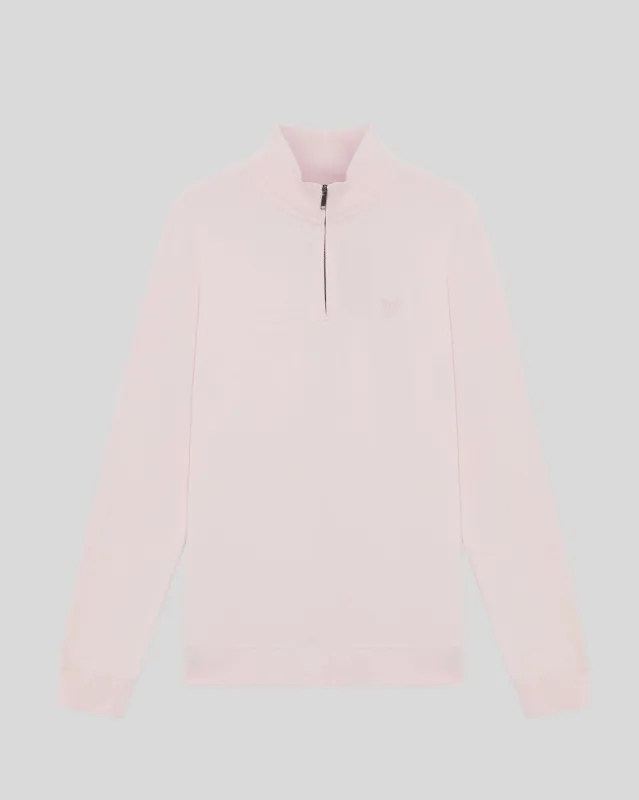 Superfine Cotton 1/4 Zip Sweatshirt made by Lyle & Scott