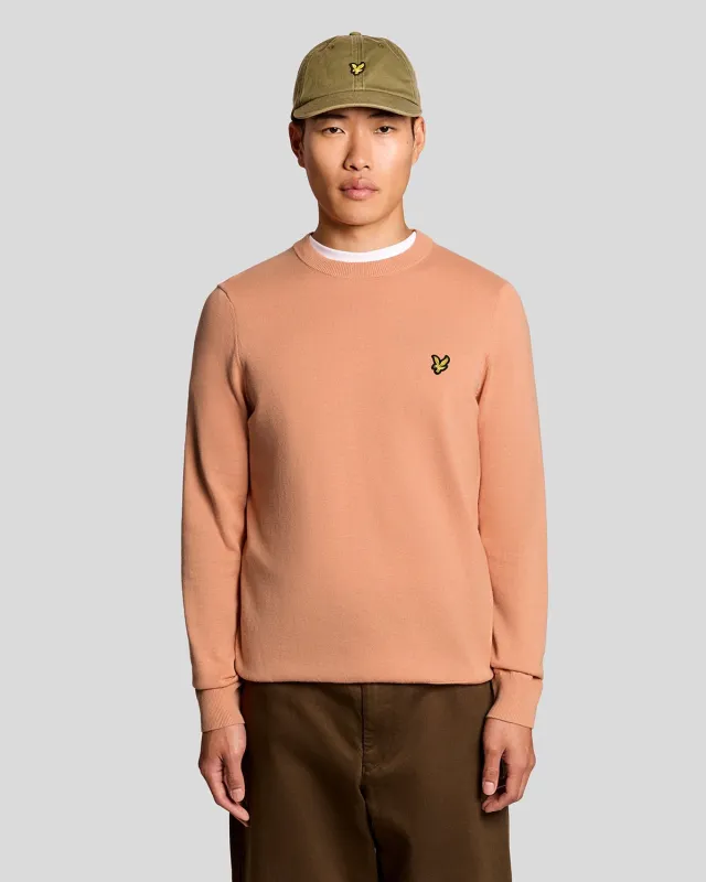 Cotton Crew Neck Jumper made by Lyle & Scott