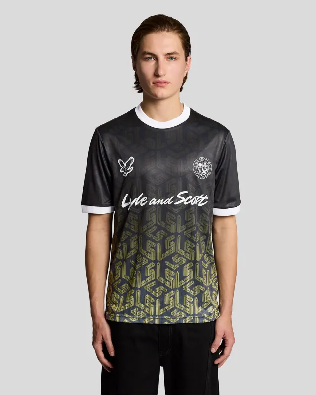 Ombre Emblem Football Shirt made by Lyle & Scott