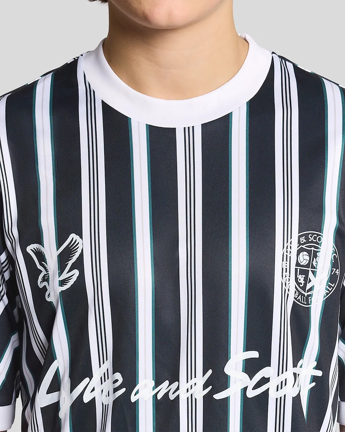 Prep Stripe Football Shirt sold by Lyle & Scott product image thumbnail 3
