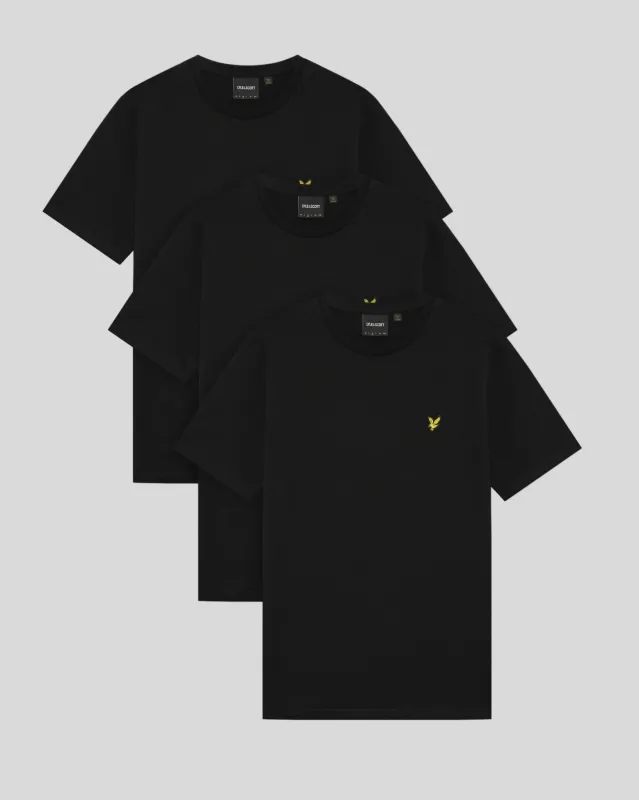 Crew Neck 3-Pack T-Shirt made by Lyle & Scott