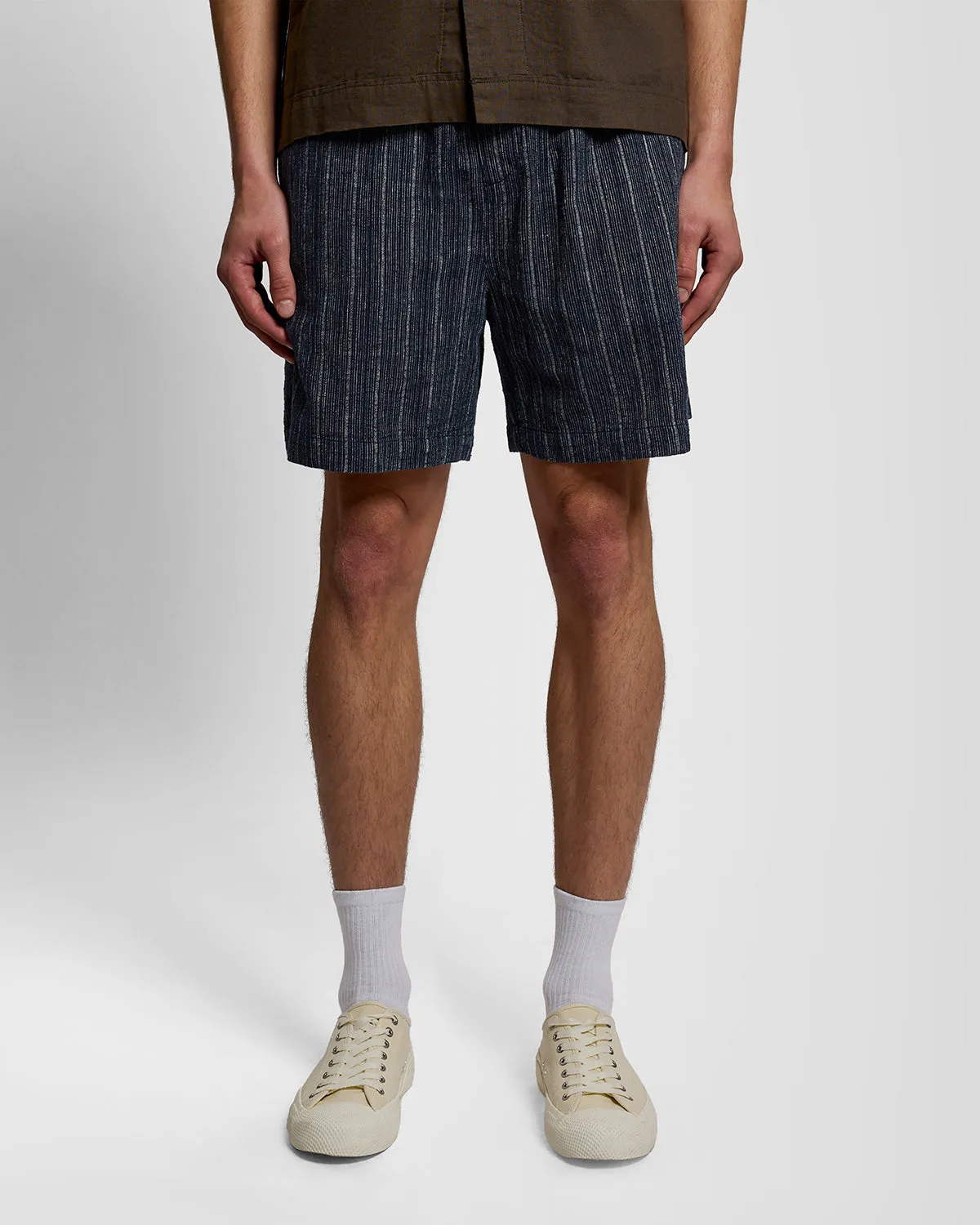 Linen Blend Stripe Shorts sold by Lyle & Scott product image thumbnail 2