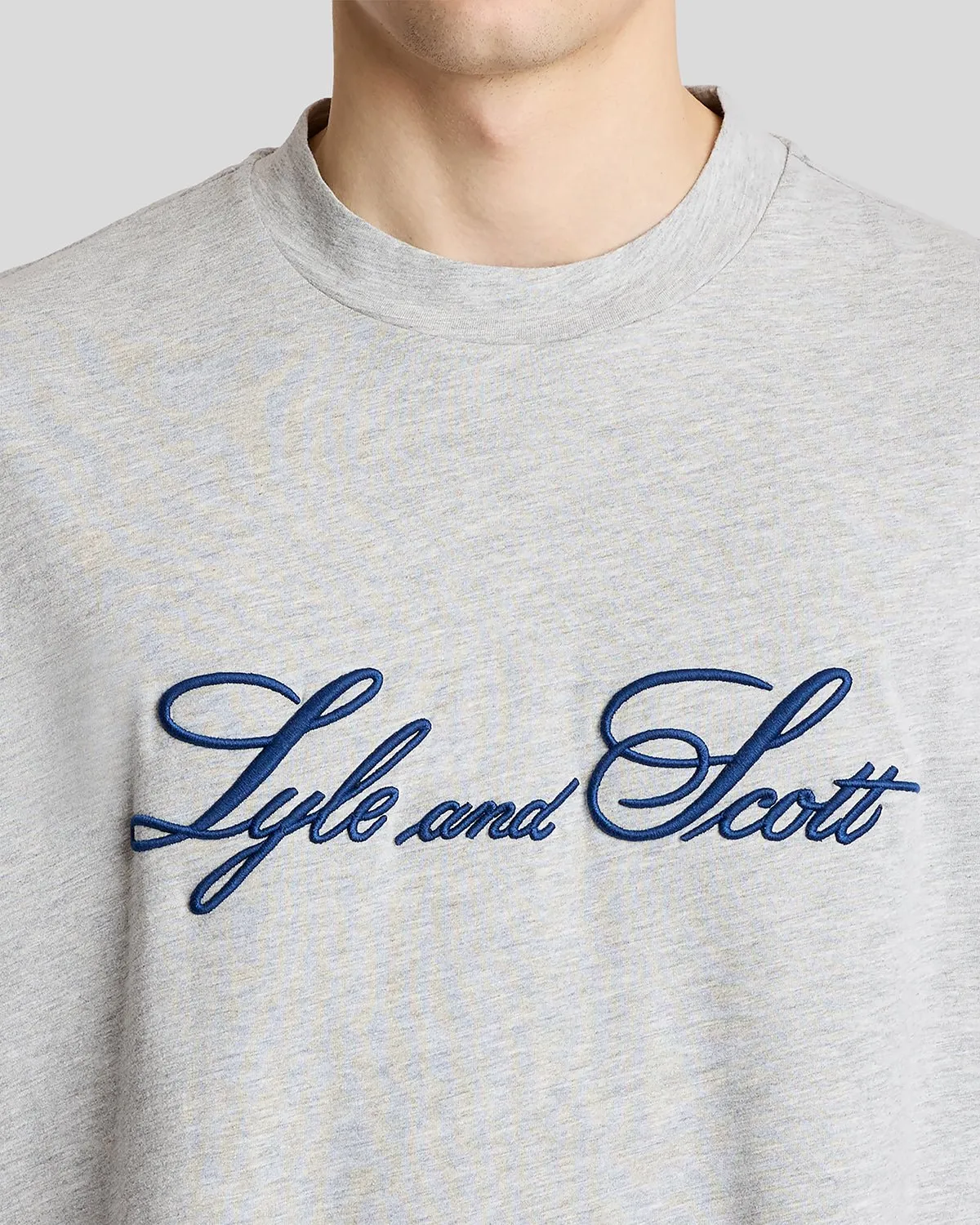 Script Logo Crew Neck T-Shirt sold by Lyle & Scott product image thumbnail 3