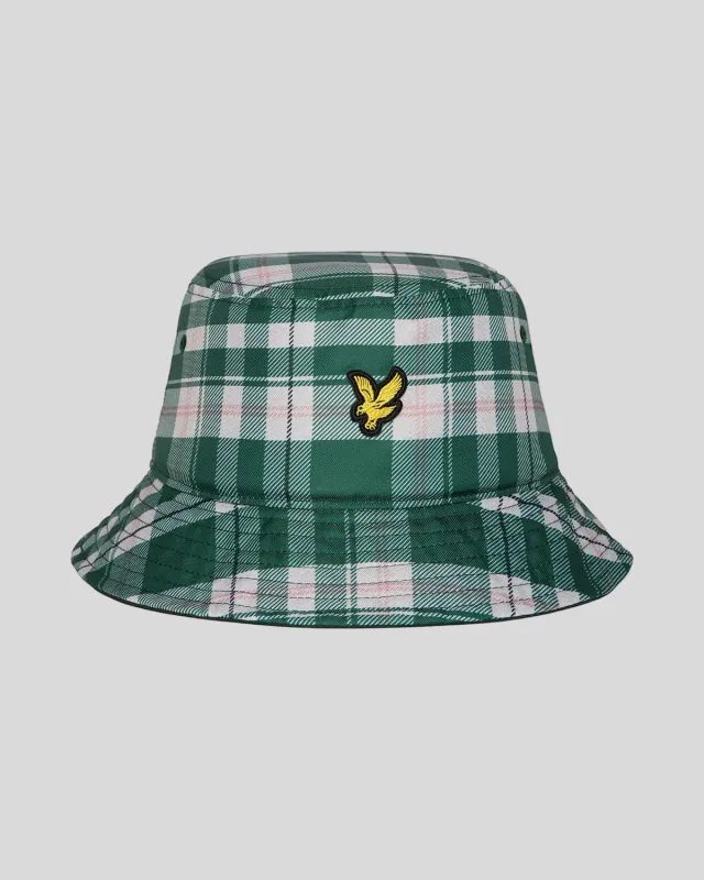 Tartan Print Bucket Hat made by Lyle & Scott