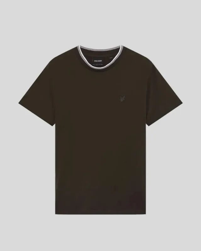 Superfine Cotton Tipped T-Shirt made by Lyle & Scott