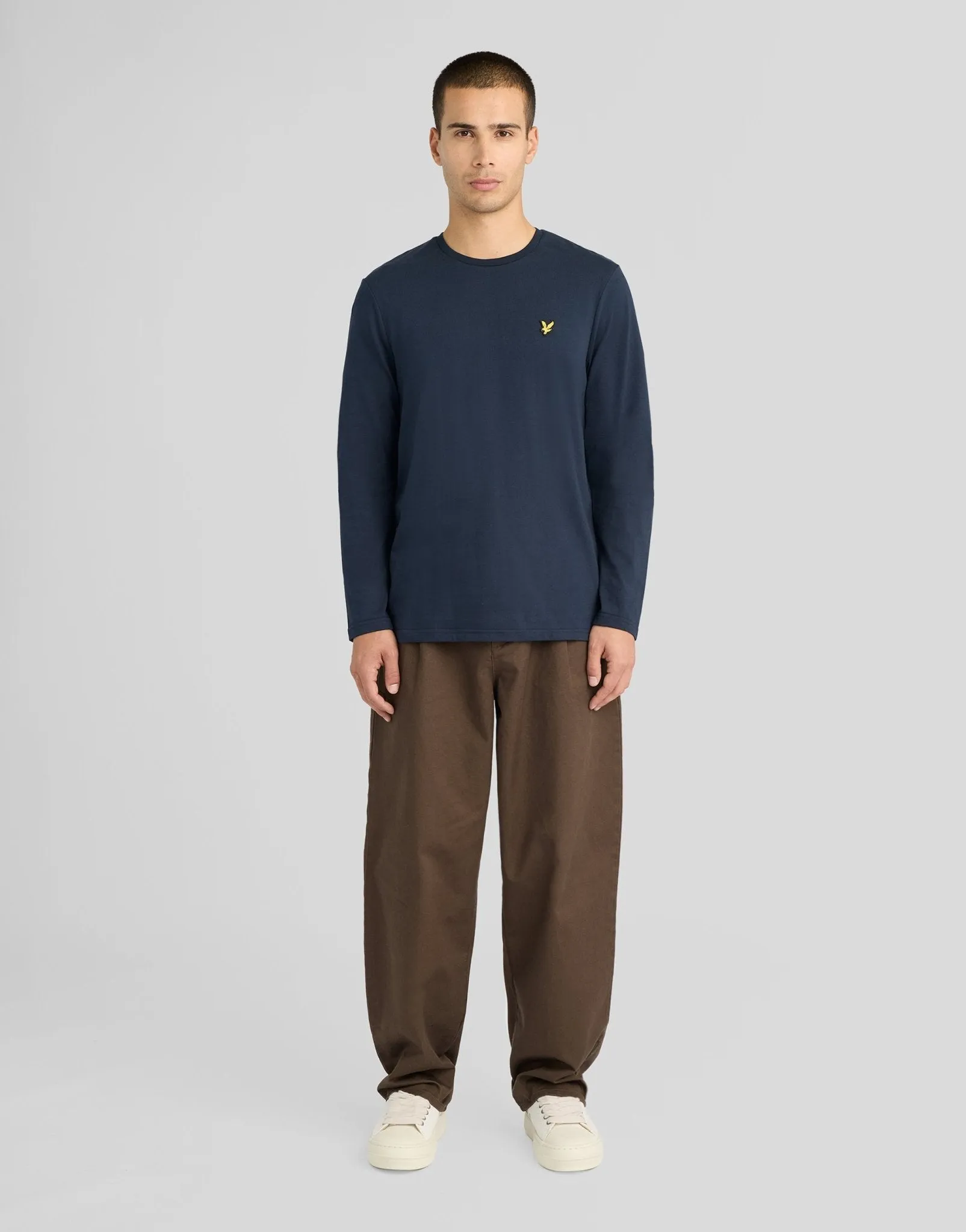 Boxy Long Sleeve Cotton T-Shirt sold by Lyle & Scott product image thumbnail 2