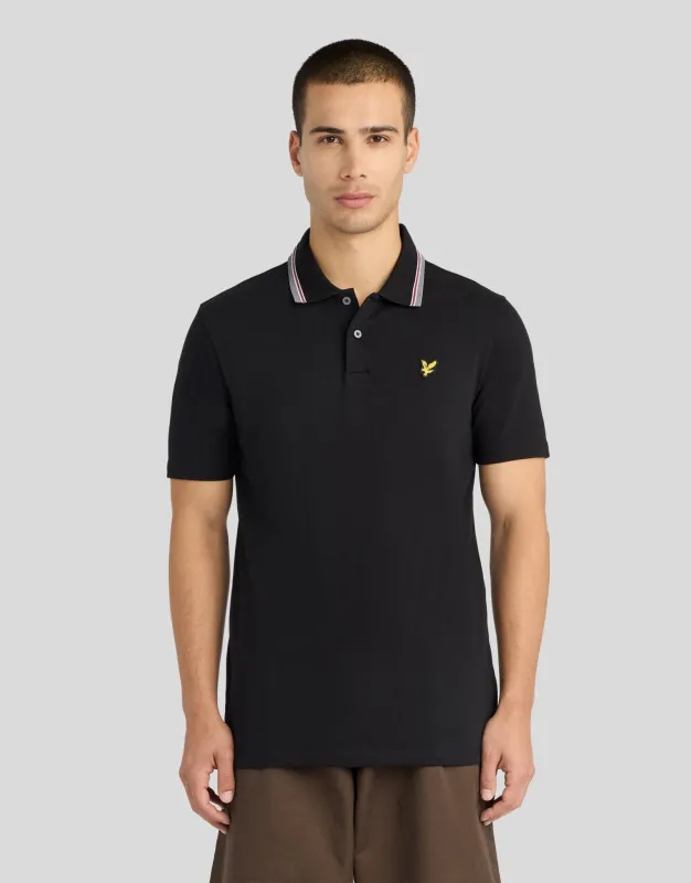 Tipped Track Polo Shirt made by Lyle & Scott