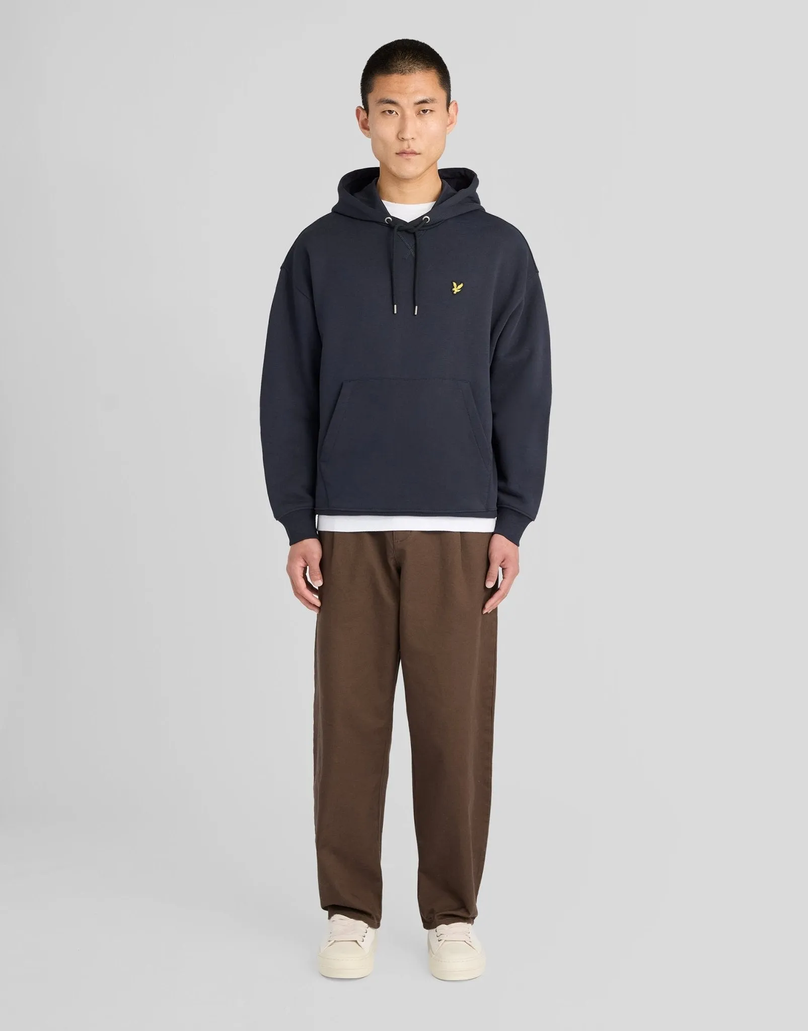 Heavyweight Loopback Cotton Hoodie sold by Lyle & Scott product image thumbnail 2