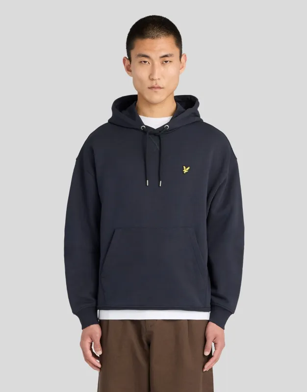 Heavyweight Loopback Cotton Hoodie made by Lyle & Scott