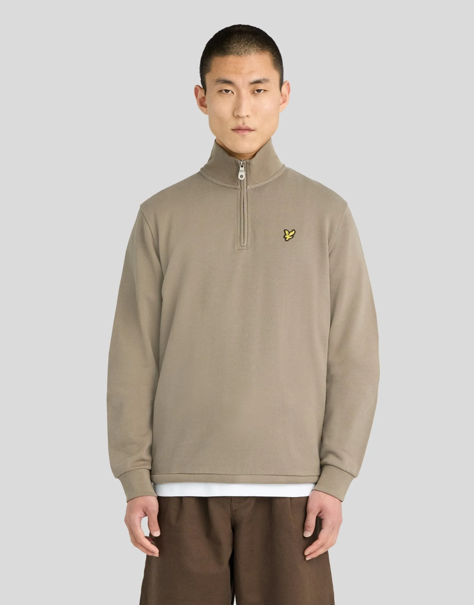 Cotton Loopback 1/4 Zip Sweatshirt sold by Lyle & Scott