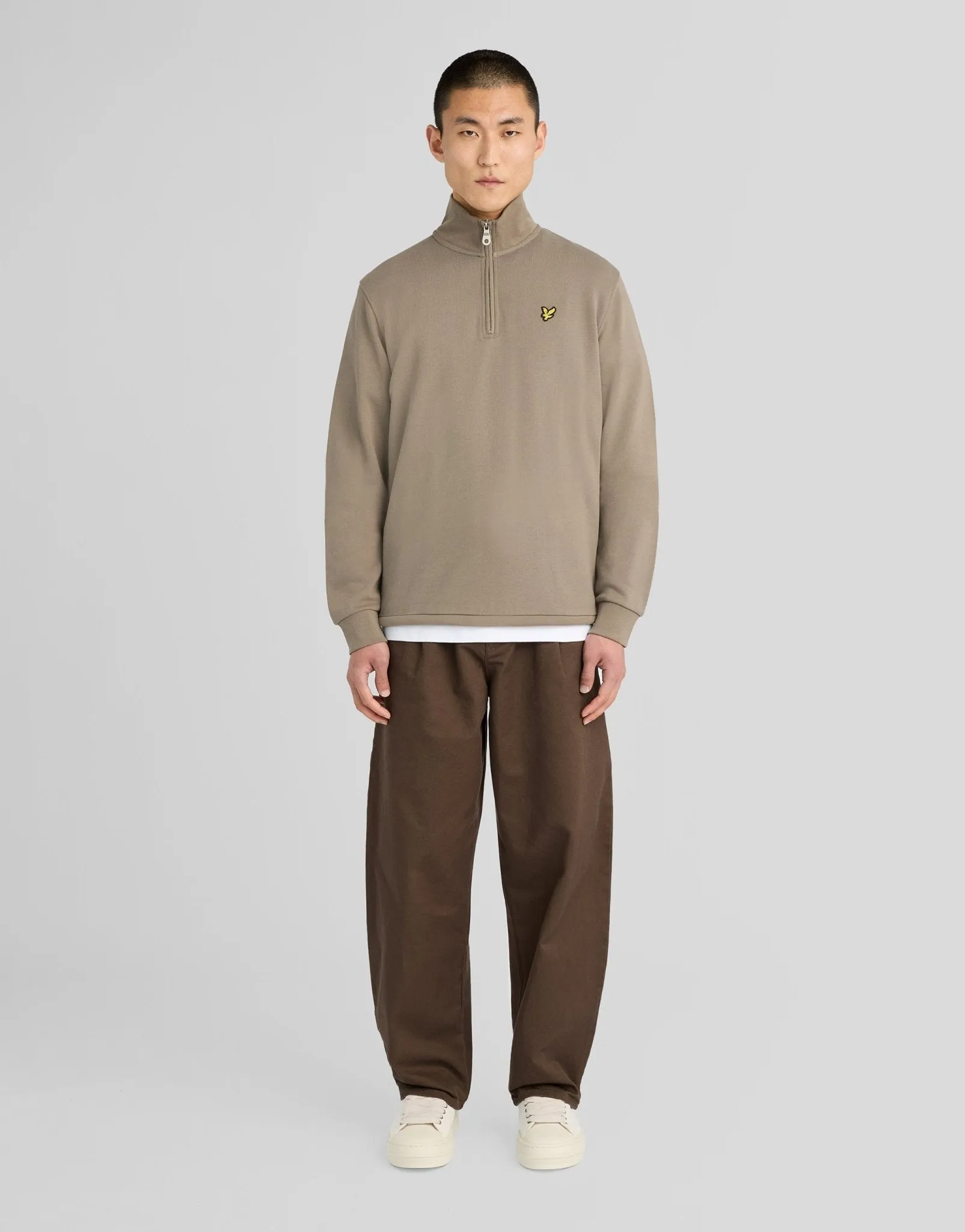 Cotton Loopback 1/4 Zip Sweatshirt sold by Lyle & Scott product image thumbnail 2