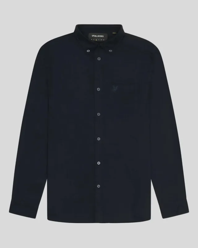 Tonal Button Down Oxford Shirt made by Lyle & Scott