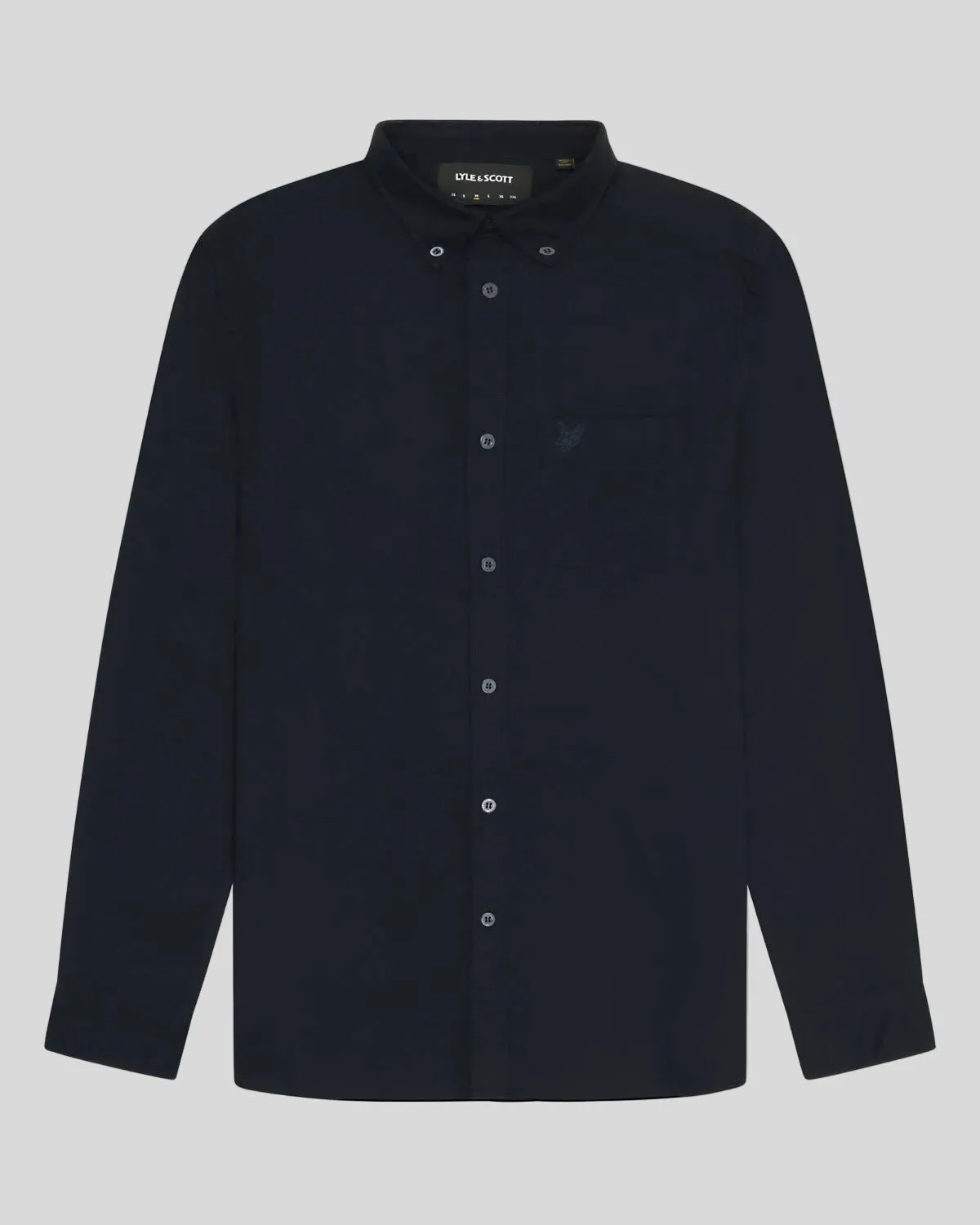 Tonal Button Down Oxford Shirt sold by Lyle & Scott