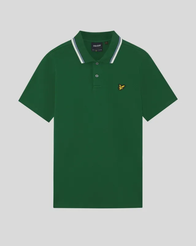 Tipped Track Polo Shirt made by Lyle & Scott