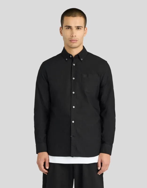 Tonal Button Down Oxford Shirt made by Lyle & Scott