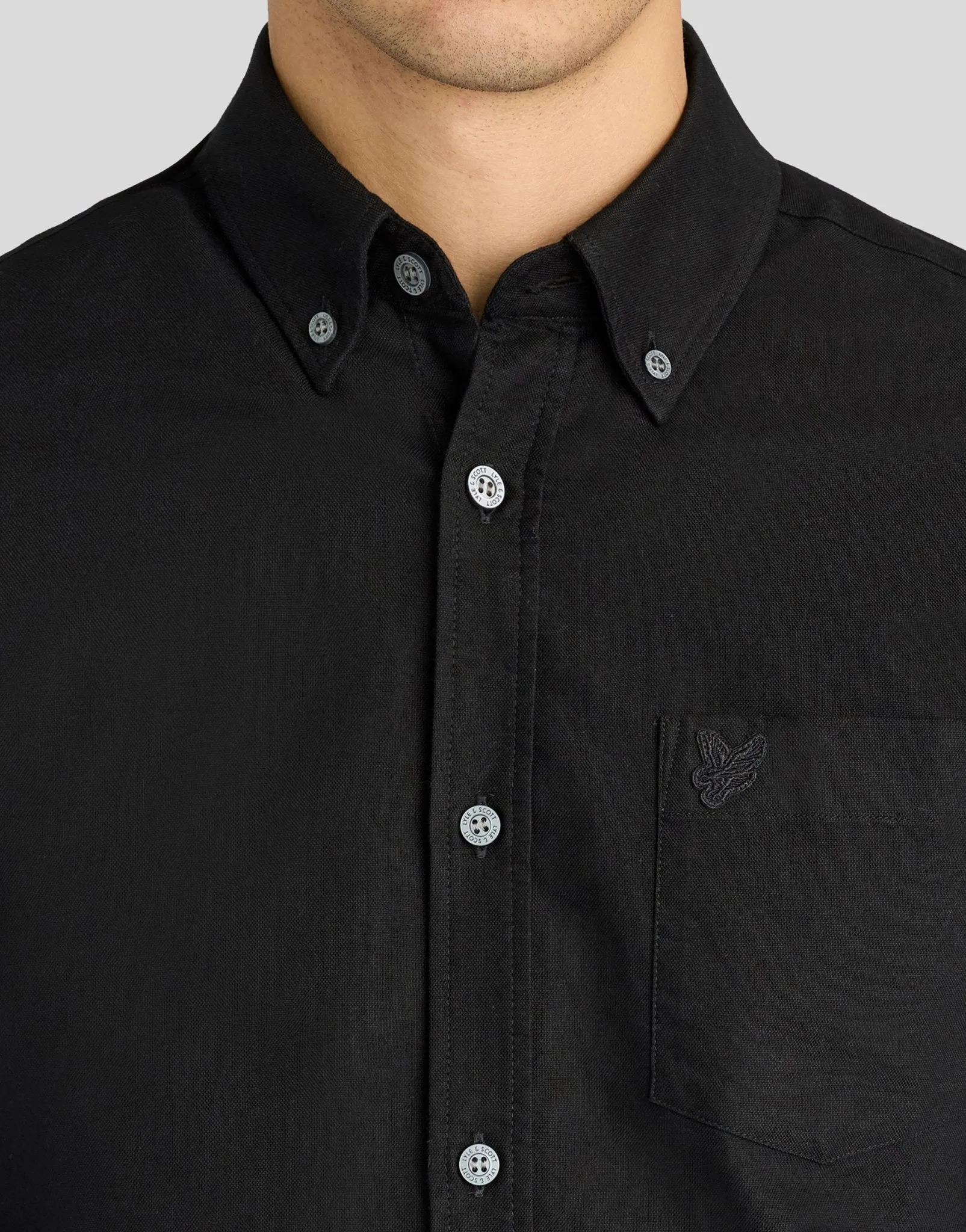 Tonal Button Down Oxford Shirt sold by Lyle & Scott product image thumbnail 3