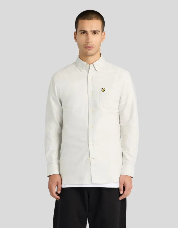 Cotton Button Down Oxford Shirt made by Lyle & Scott