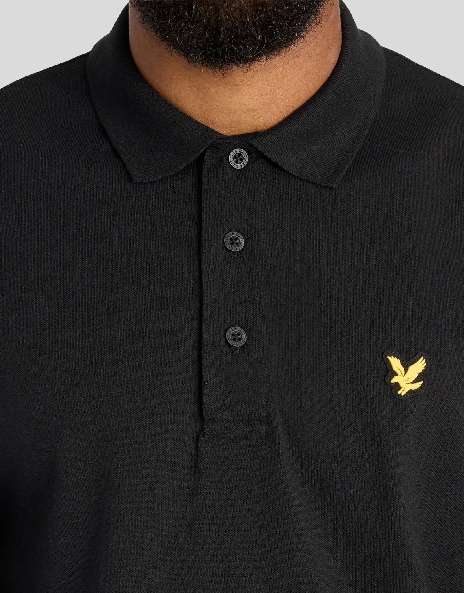 Technical Long Sleeve Polo Shirt sold by Lyle & Scott product image thumbnail 3