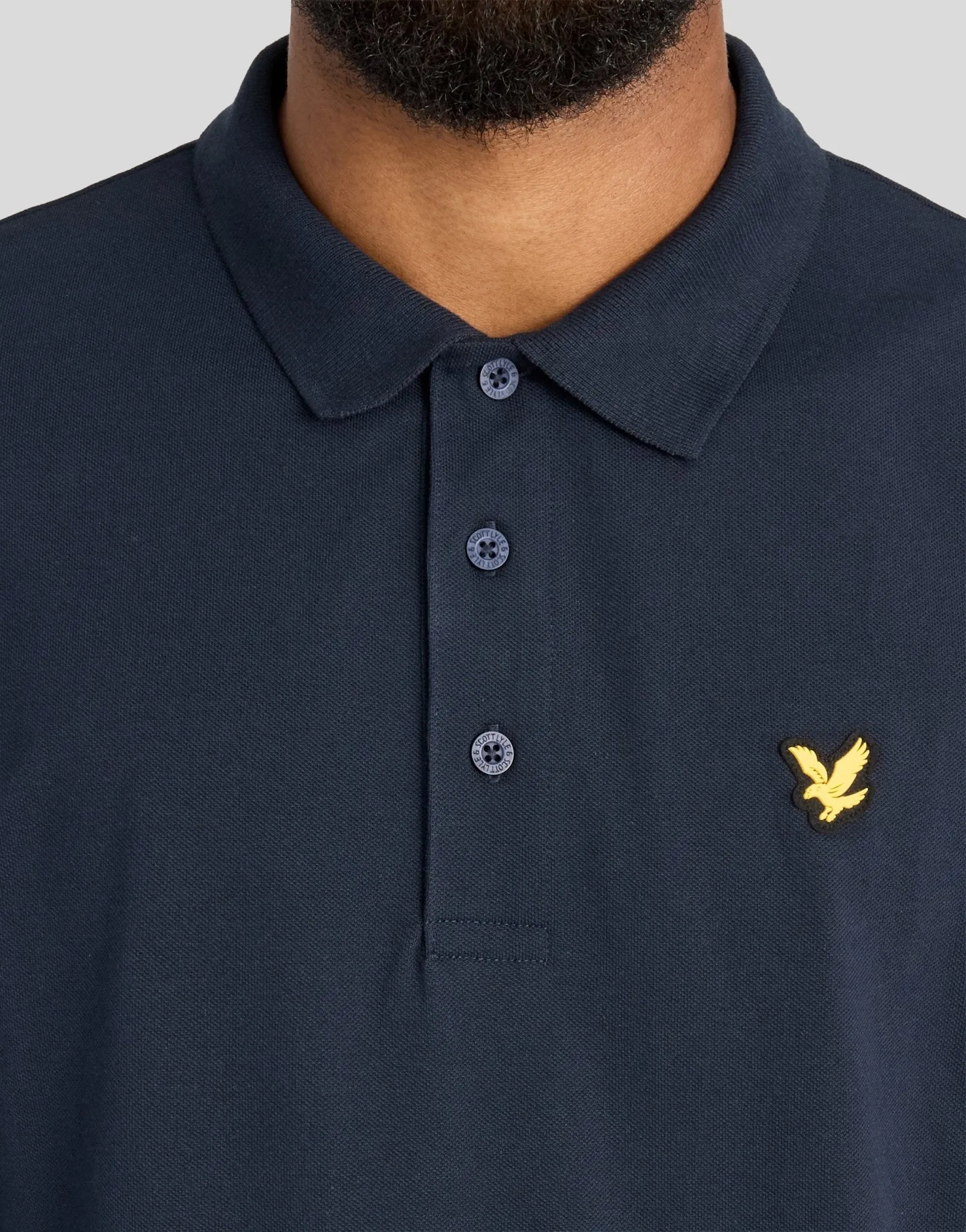Technical Long Sleeve Polo Shirt sold by Lyle & Scott product image thumbnail 3