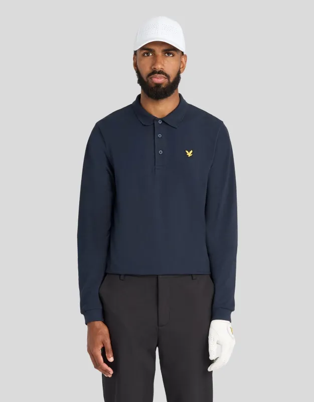 Technical Long Sleeve Polo Shirt made by Lyle & Scott