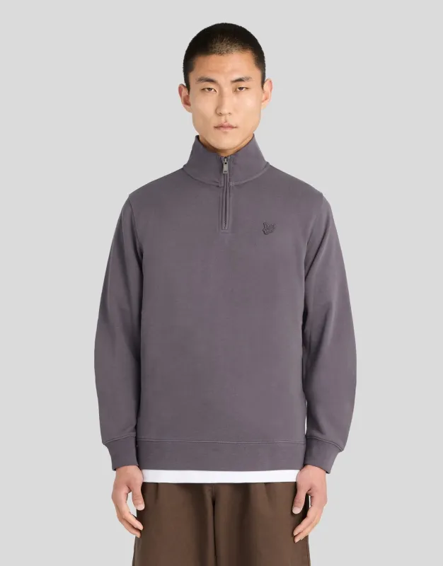 Superfine Cotton 1/4 Zip Sweatshirt made by Lyle & Scott