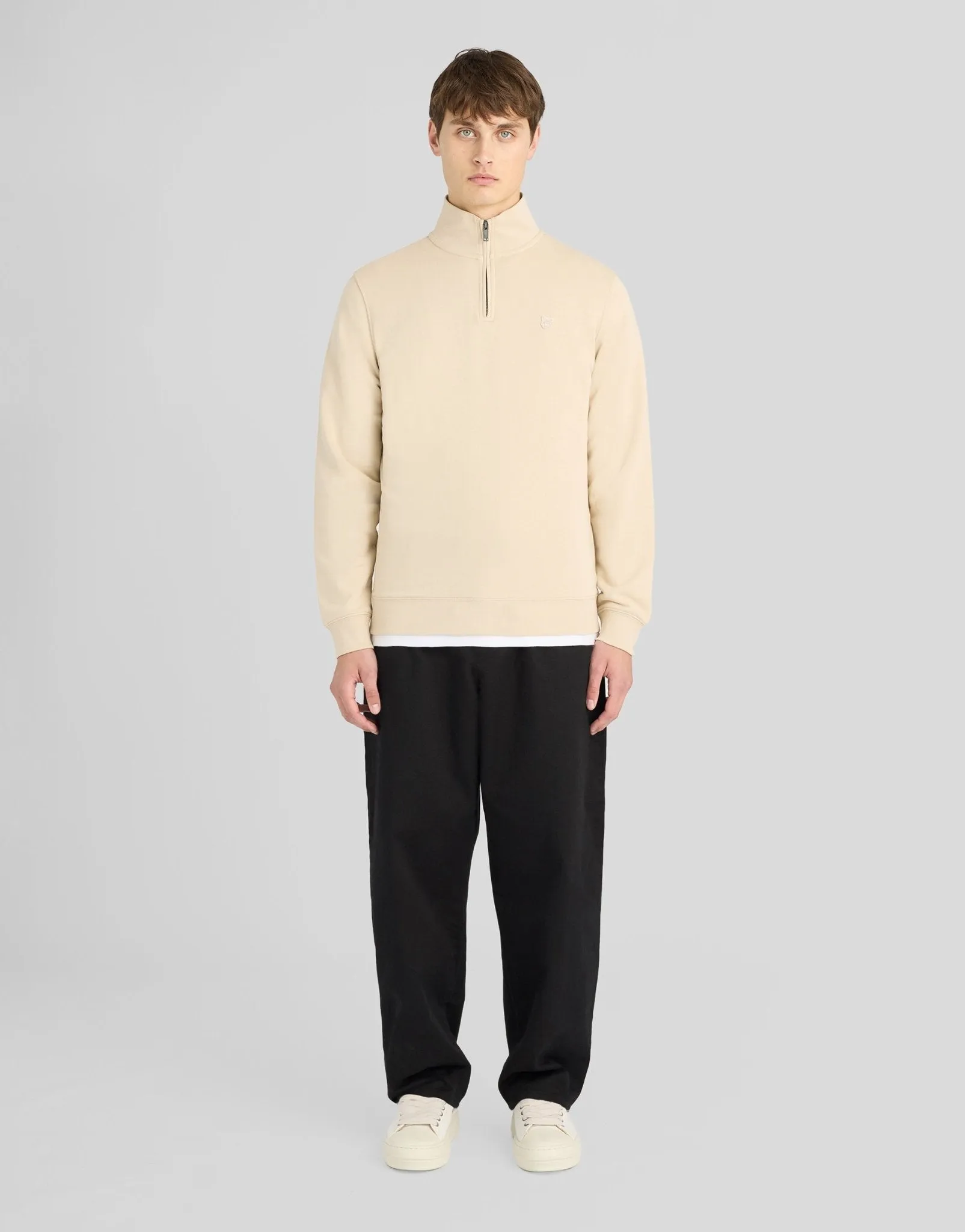 Superfine Cotton 1/4 Zip Sweatshirt sold by Lyle & Scott product image thumbnail 2