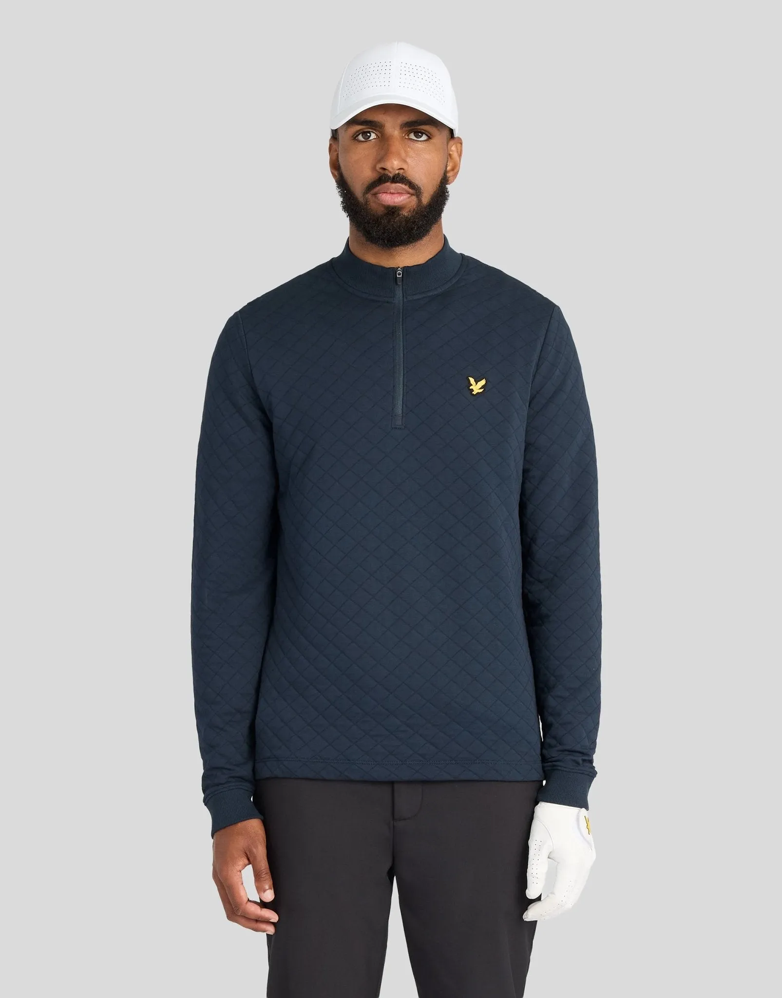 Quilted 1/4 Zip Midlayer sold by Lyle & Scott