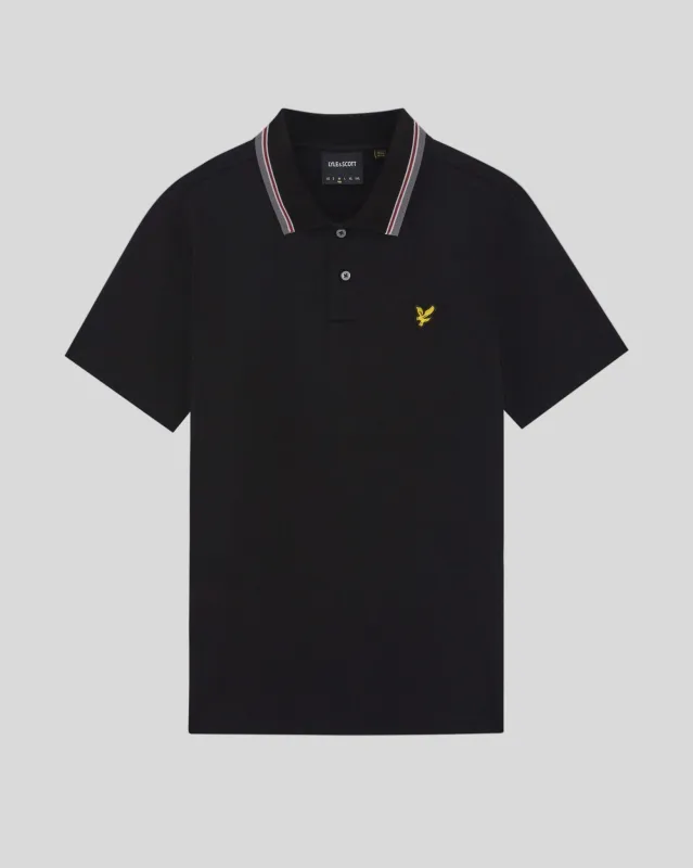 Tipped Track Polo Shirt made by Lyle & Scott