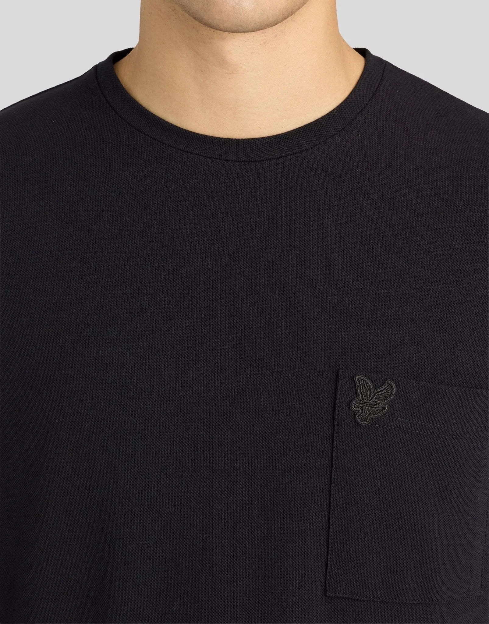 Pique Interlock Cotton T-Shirt sold by Lyle & Scott product image thumbnail 3