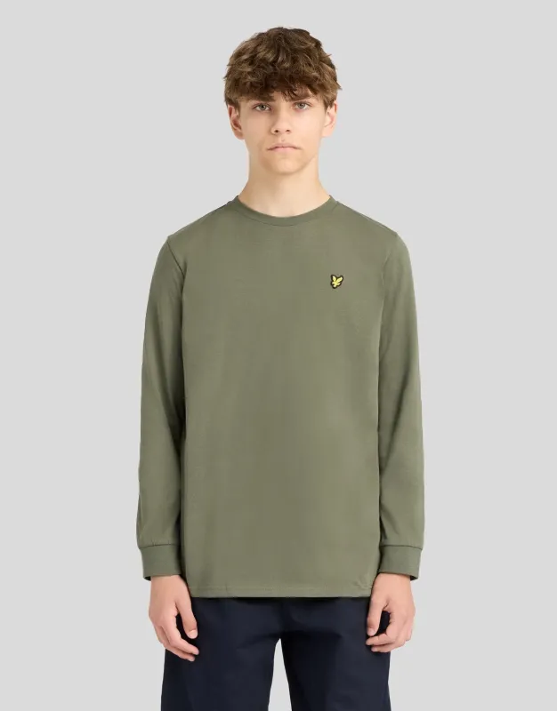 Long Sleeve Cotton T-Shirt made by Lyle & Scott