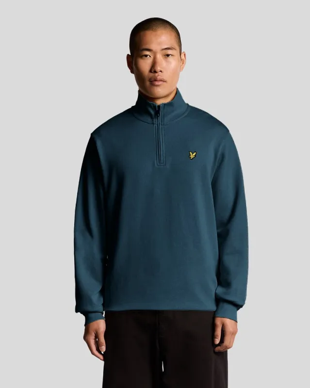 Everyday 1/4 Zip Cotton Sweatshirt made by Lyle & Scott