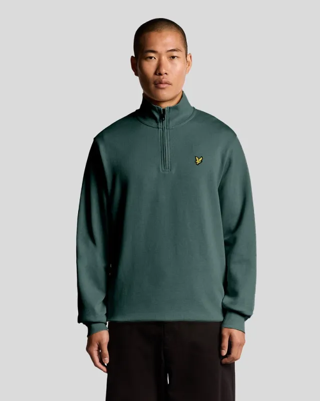 Everyday 1/4 Zip Cotton Sweatshirt made by Lyle & Scott