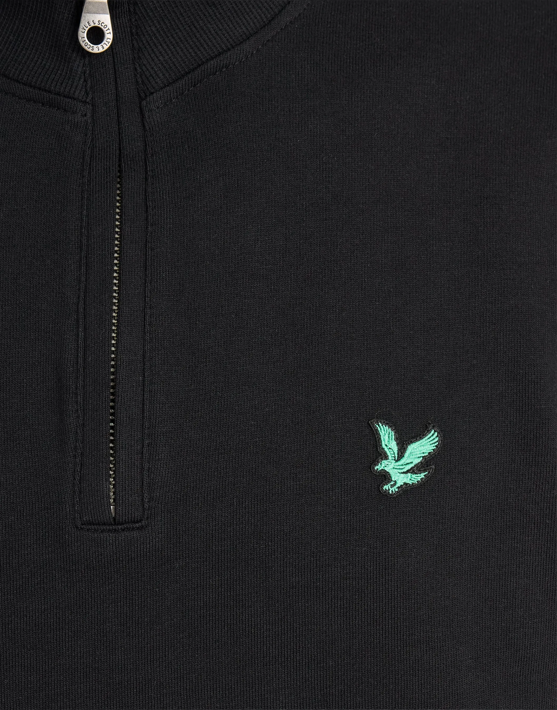 Green Eagle Cotton 1/4 Zip Midlayer sold by Lyle & Scott product image thumbnail 5