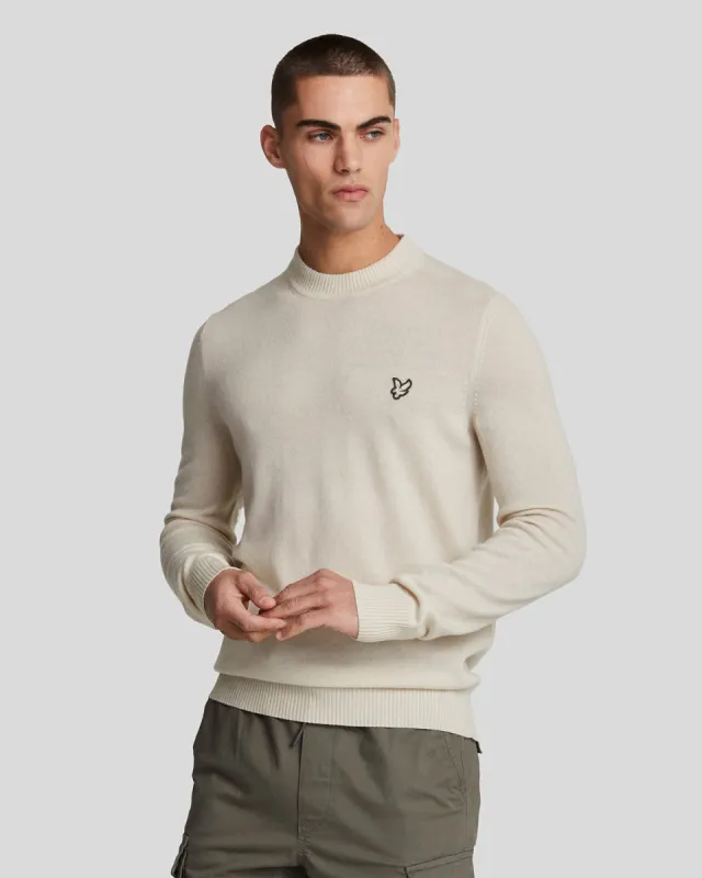Cashmere Blend Crew Neck Jumper sold by Lyle & Scott