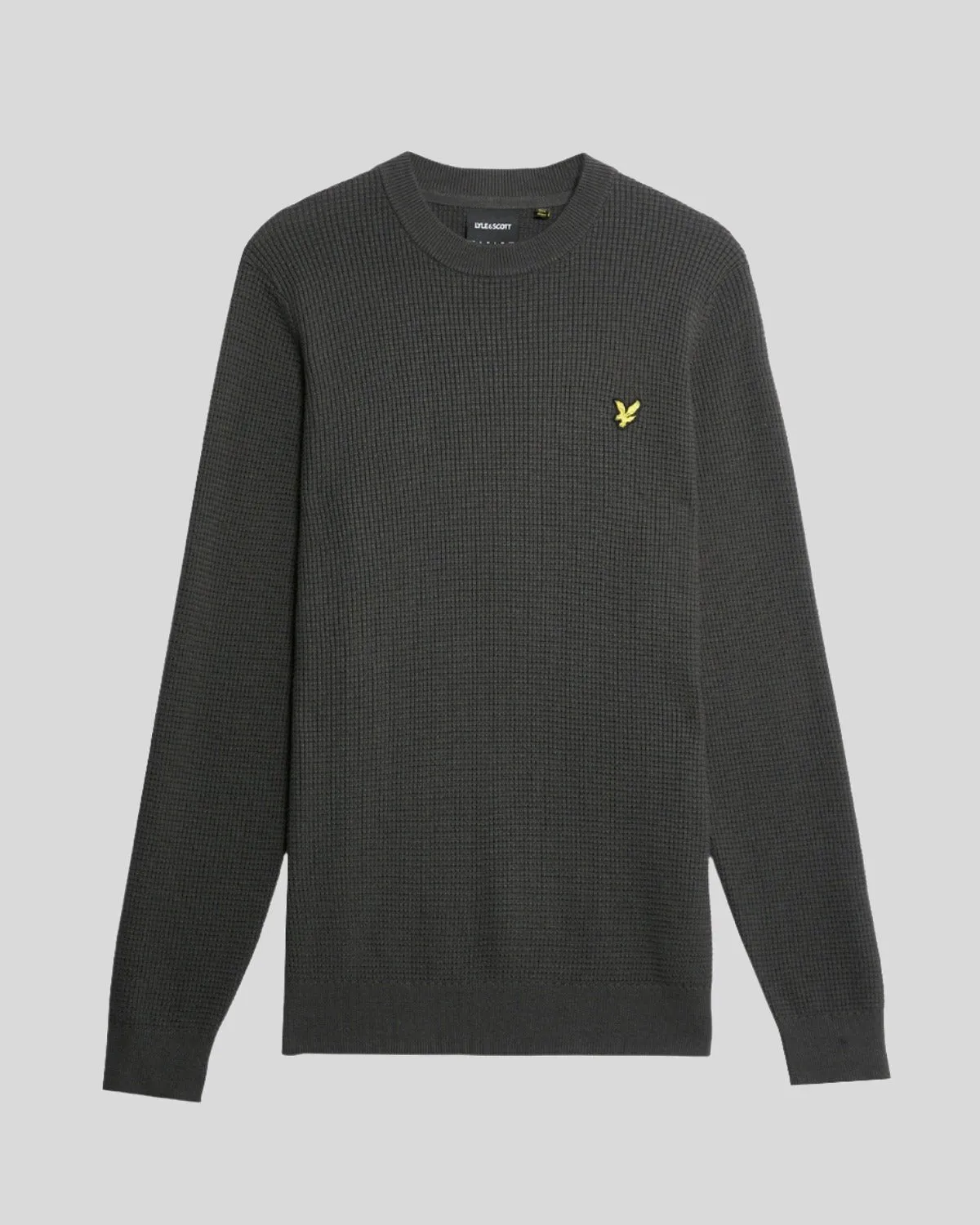 Grid Knit Crew Neck Jumper sold by Lyle & Scott product image thumbnail 5