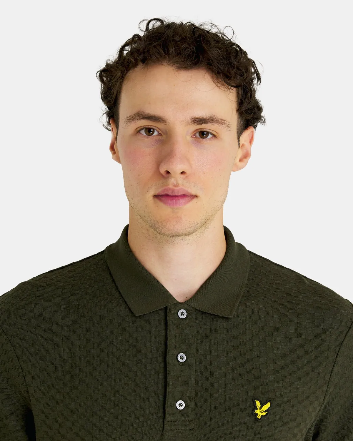 Grid Texture Polo Shirt sold by Lyle & Scott product image thumbnail 4