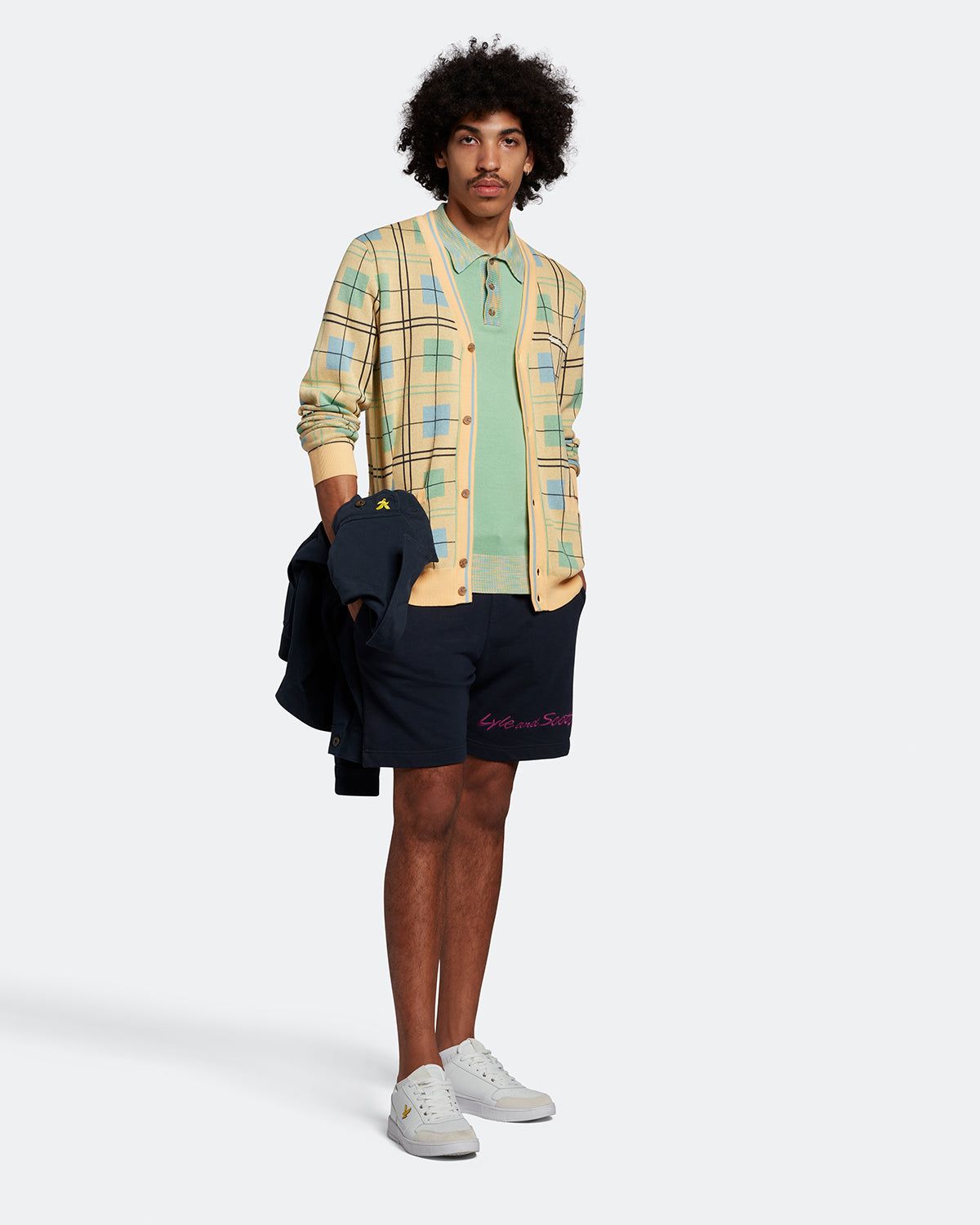 Grid Cardigan sold by Lyle & Scott product image thumbnail 2