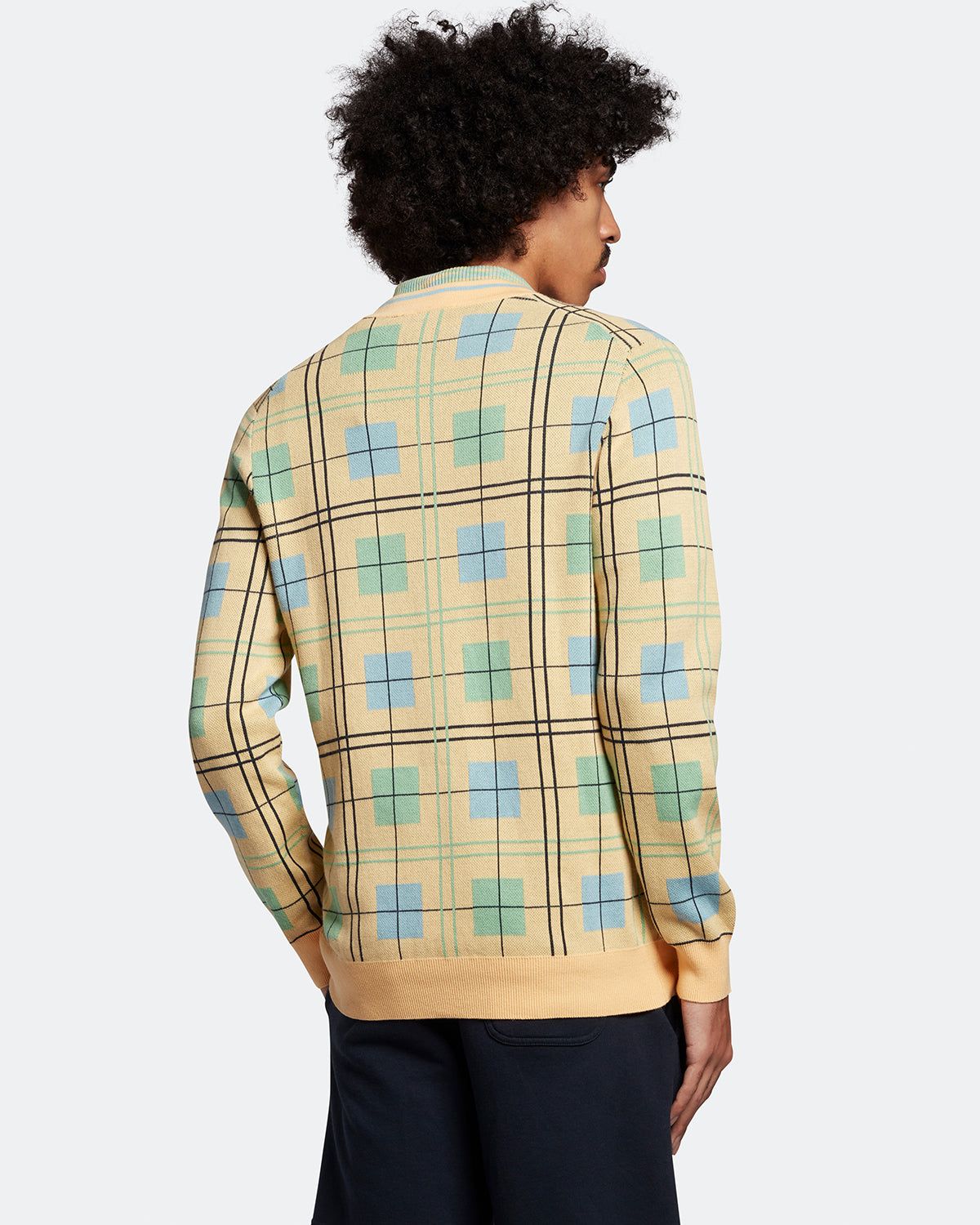 Grid Cardigan sold by Lyle & Scott product image thumbnail 3