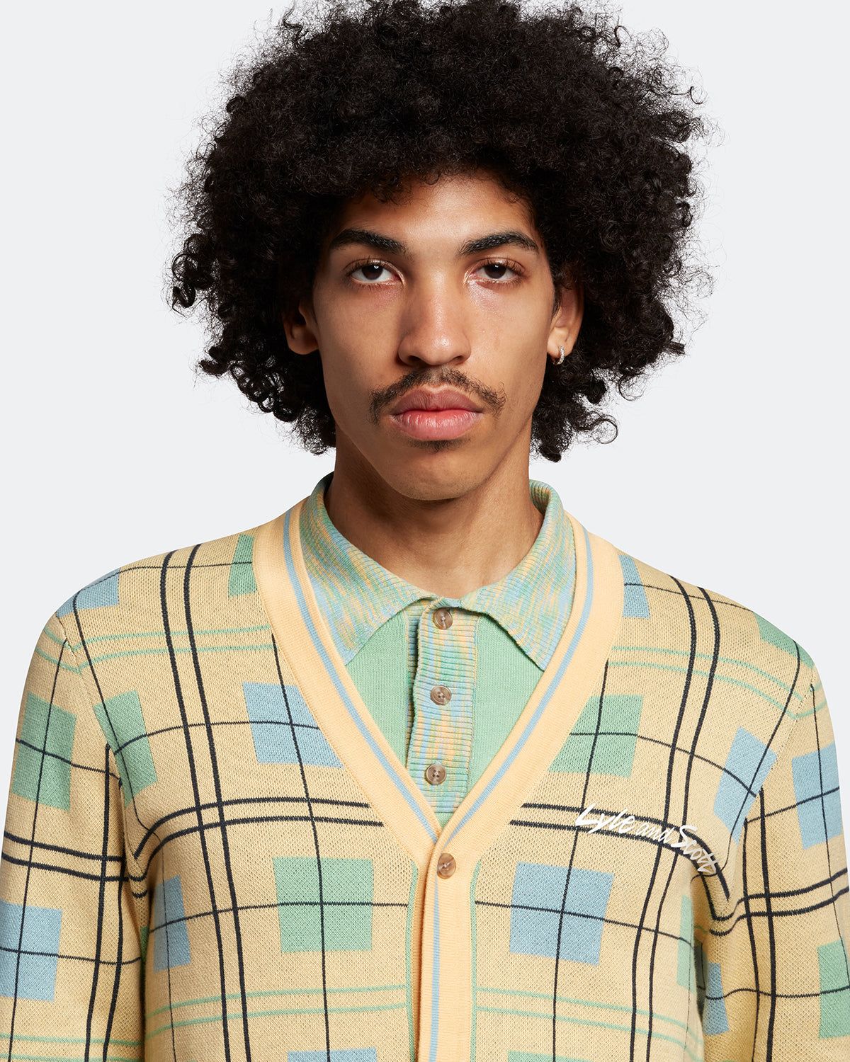 Grid Cardigan sold by Lyle & Scott product image thumbnail 4