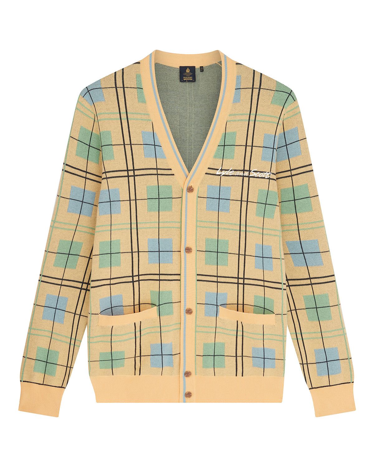 Grid Cardigan sold by Lyle & Scott product image thumbnail 5