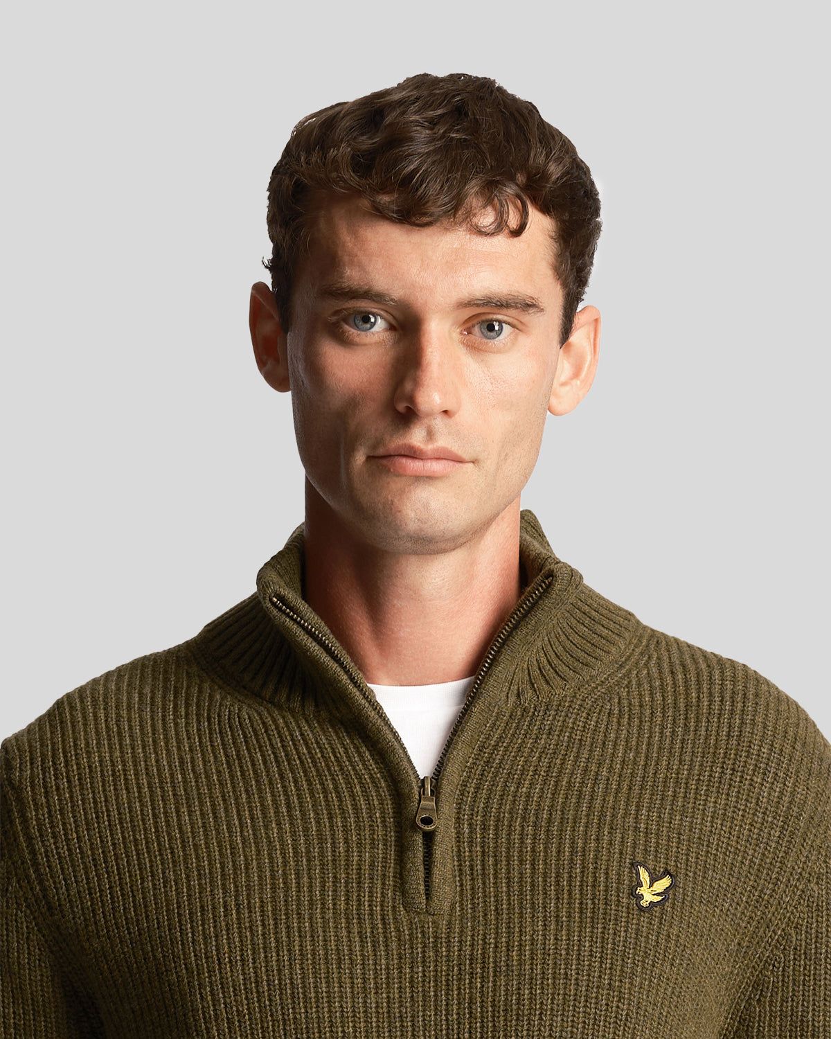 Ribbed Quarter Zip Jumper sold by Lyle & Scott product image thumbnail 4