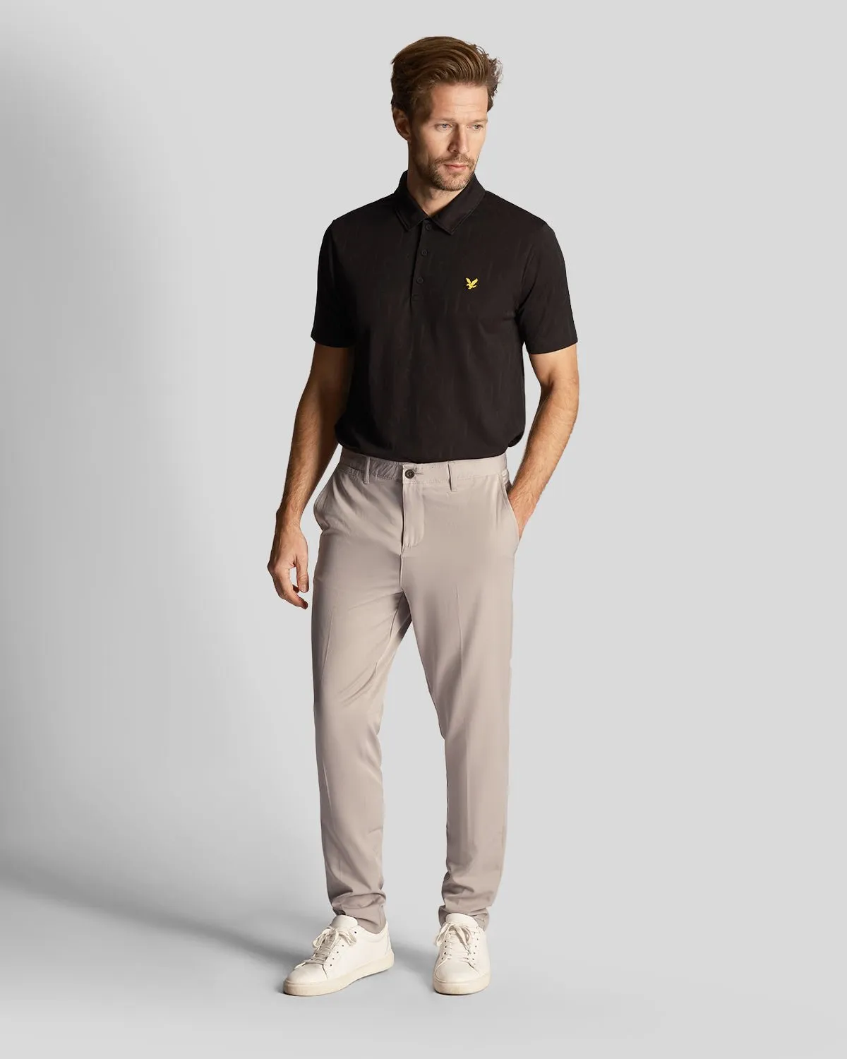 Golf Monogram Jacquard Polo Shirt sold by Lyle & Scott product image thumbnail 2