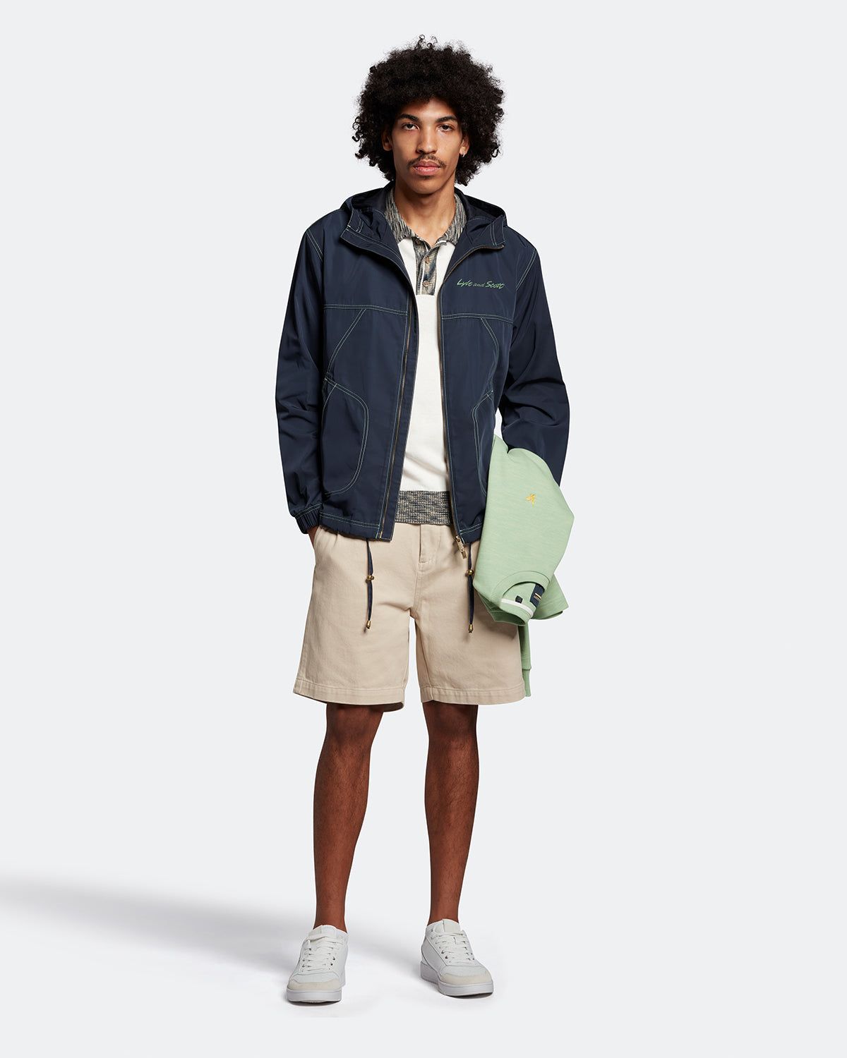 Contrast Stitch Hooded Jacket sold by Lyle & Scott product image thumbnail 2