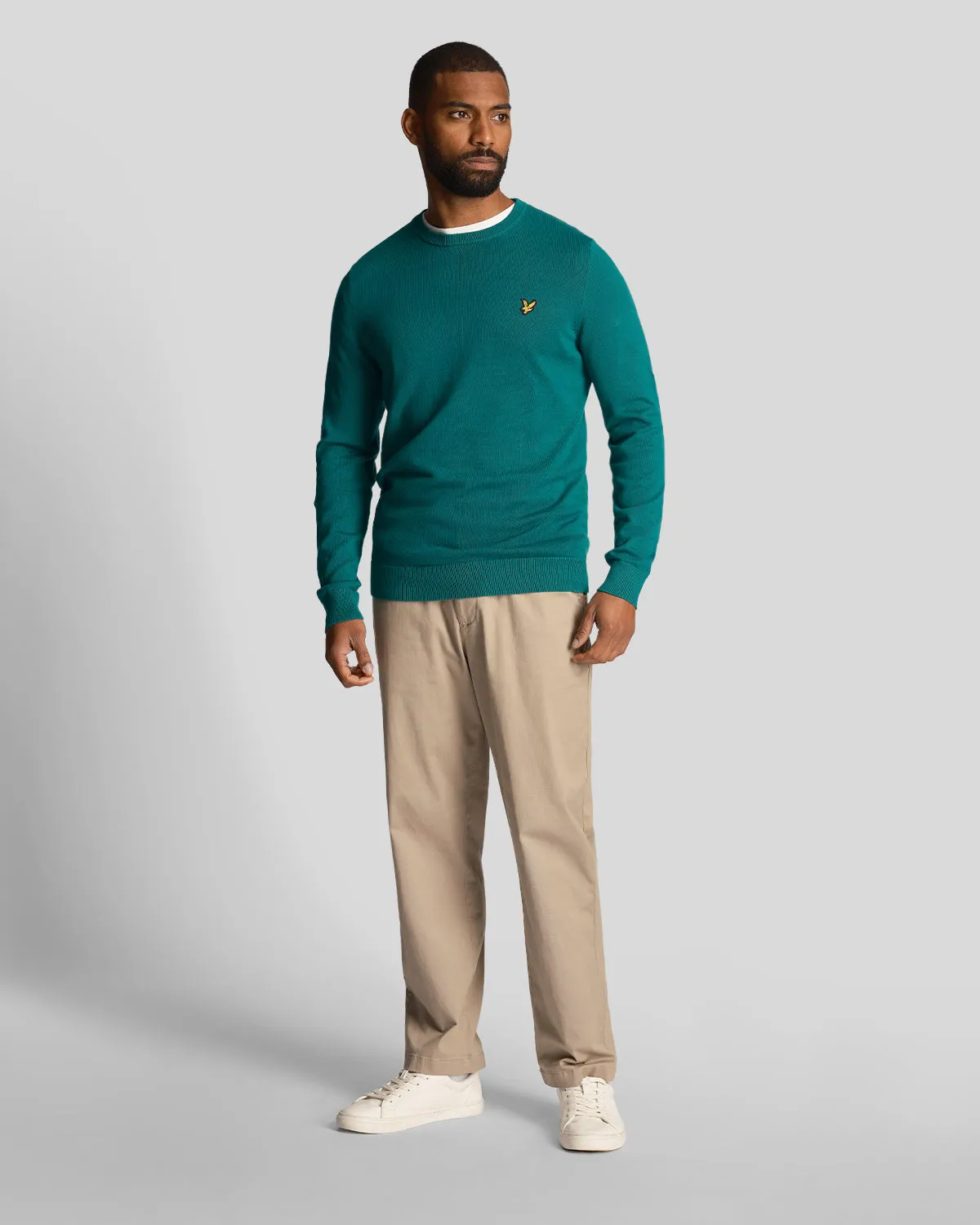 Cotton Crew Neck Jumper sold by Lyle & Scott product image thumbnail 2