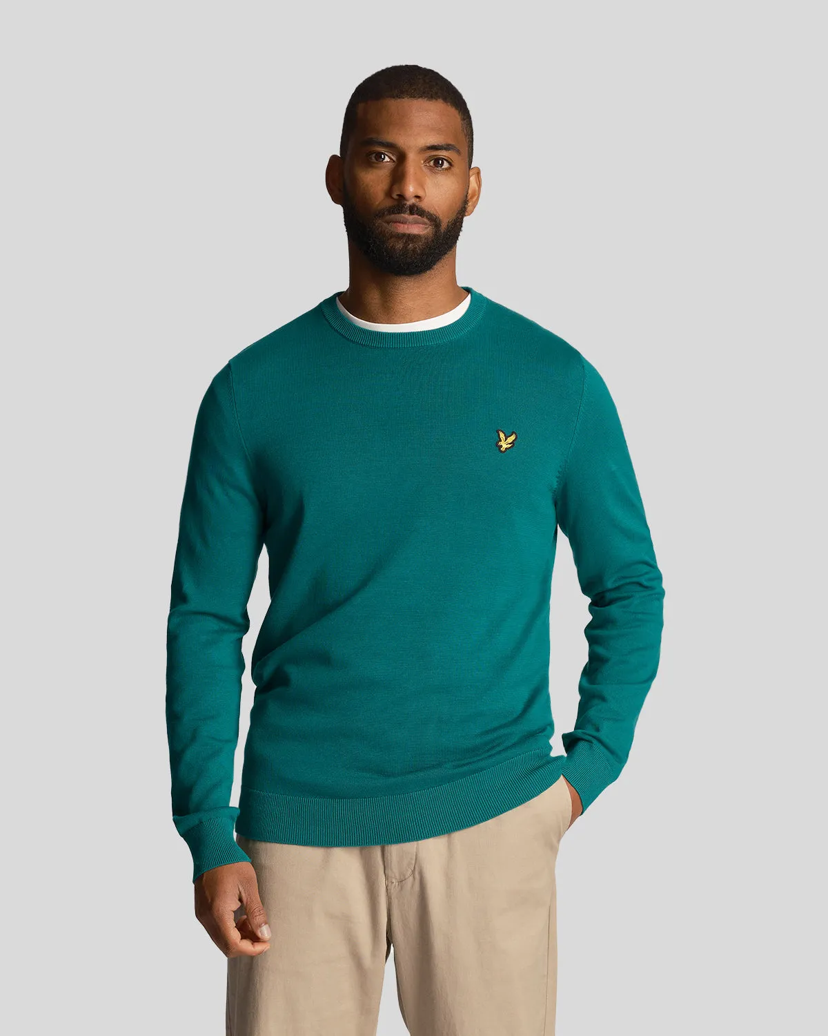 Cotton Crew Neck Jumper sold by Lyle & Scott