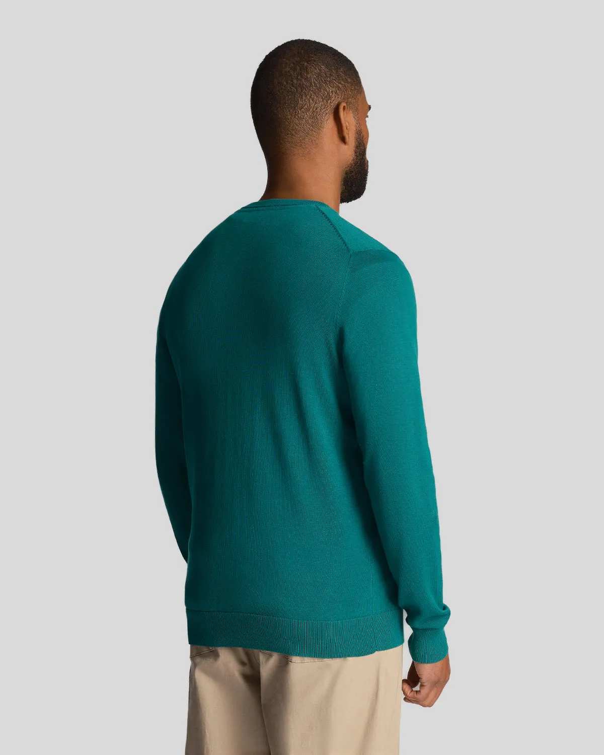 Cotton Crew Neck Jumper sold by Lyle & Scott product image thumbnail 3