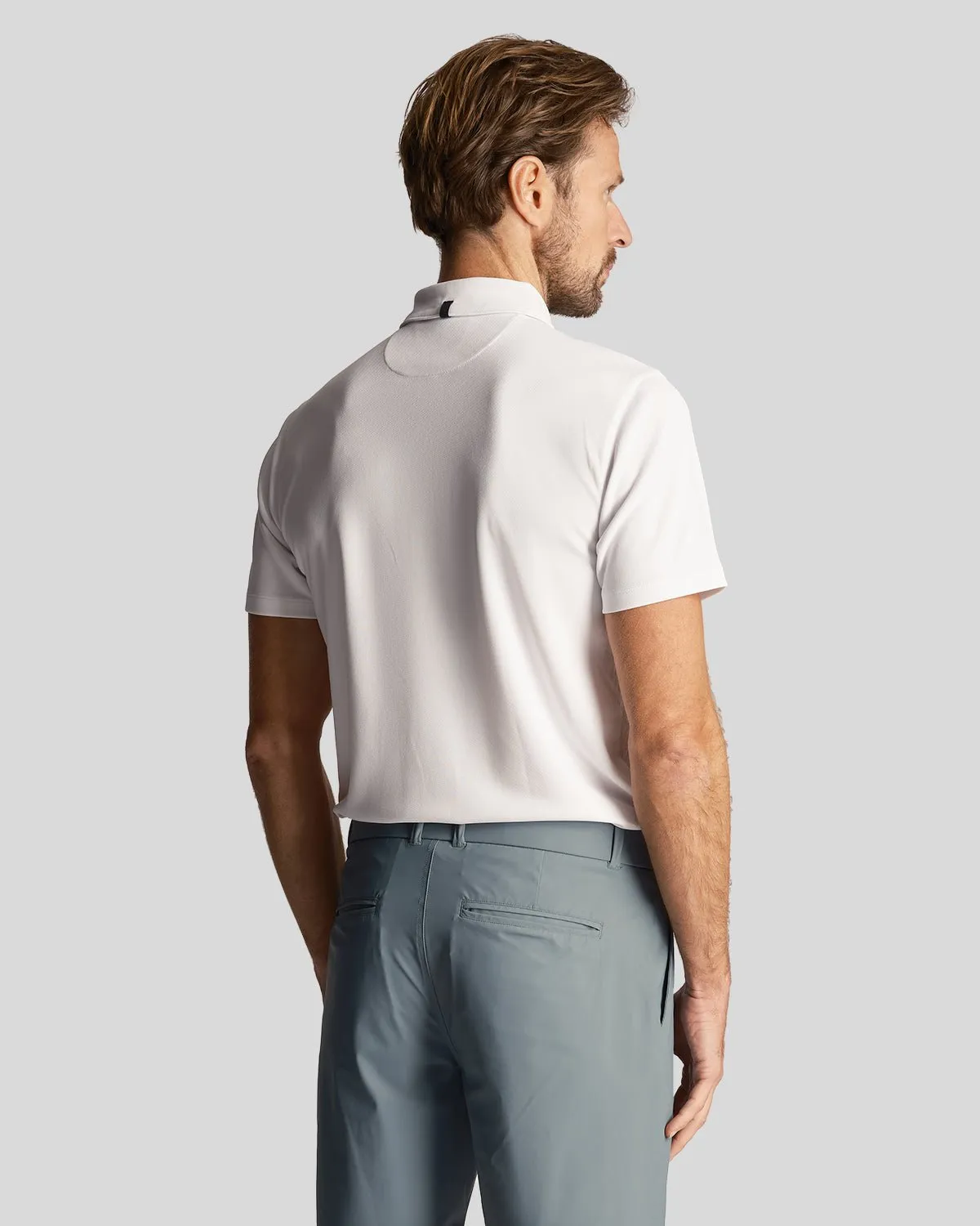 Golf Collar Logo Technical Polo Shirt sold by Lyle & Scott product image thumbnail 3
