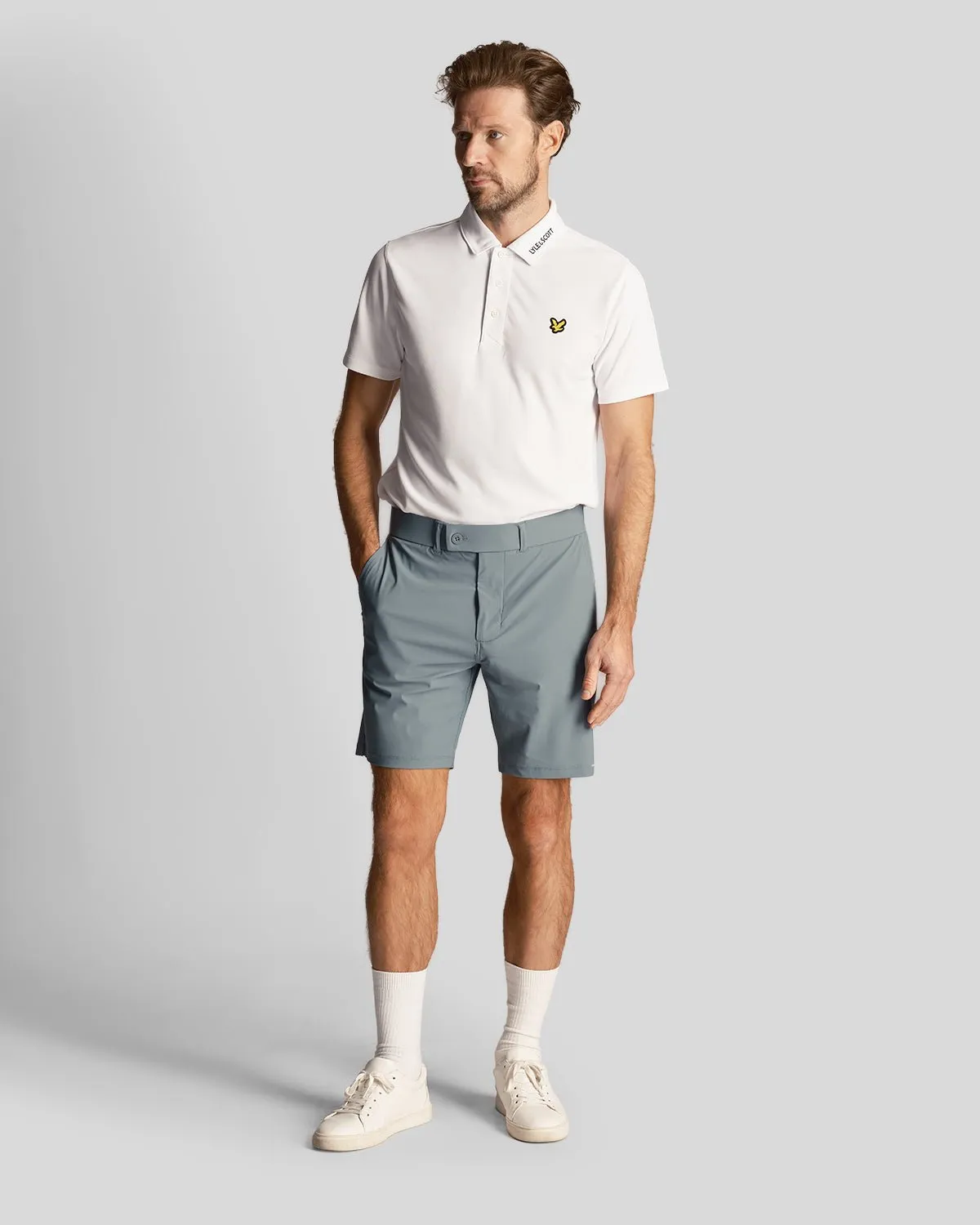 Golf Collar Logo Technical Polo Shirt sold by Lyle & Scott product image thumbnail 2