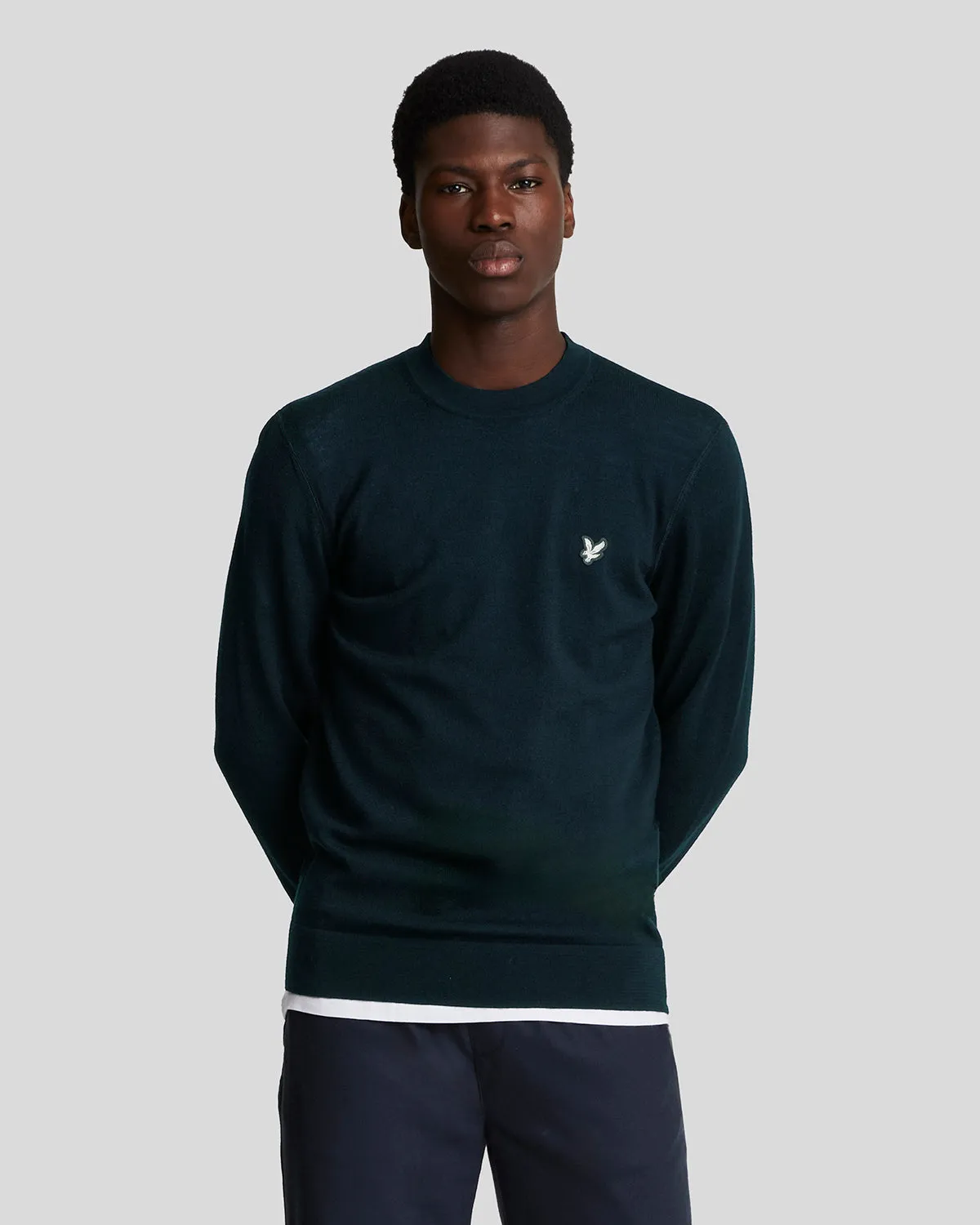 Merino Crew Neck Jumper sold by Lyle & Scott