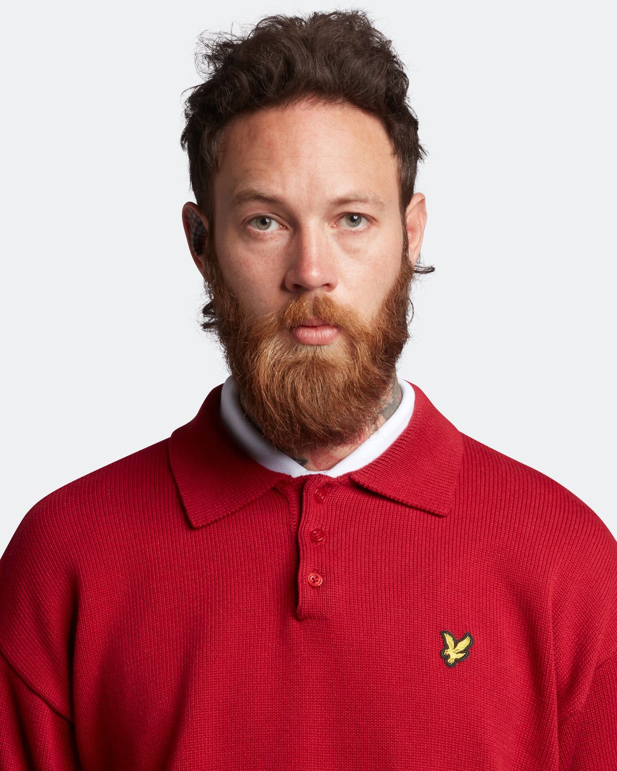 Blouson Long Sleeve Knitted Polo Shirt Plus sold by Lyle & Scott product image thumbnail 4